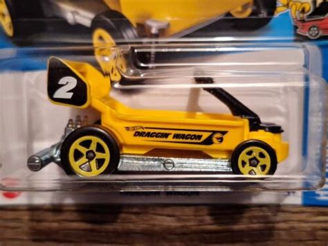 2024 Hot Wheels Draggin Wagon Treasure Hunt Yellow 141 250 Ebay