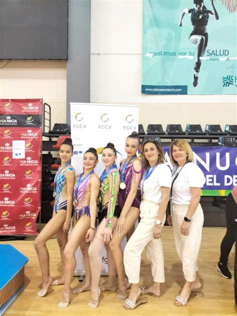 Calpe Club Gymnasts With The Coaches LaMarinaAlta