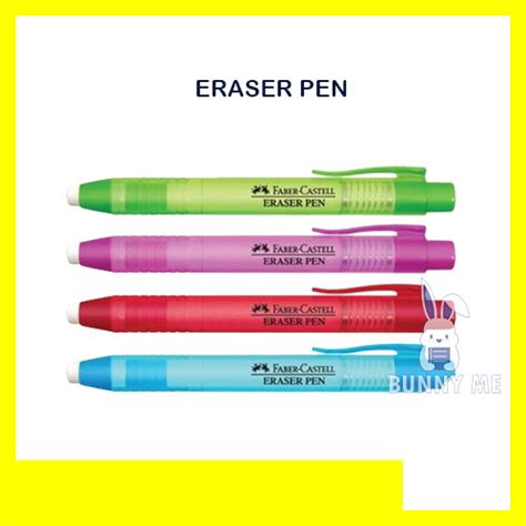 Faber Castell Eraser Pen With Free Refill Refill Pack Shopee Malaysia