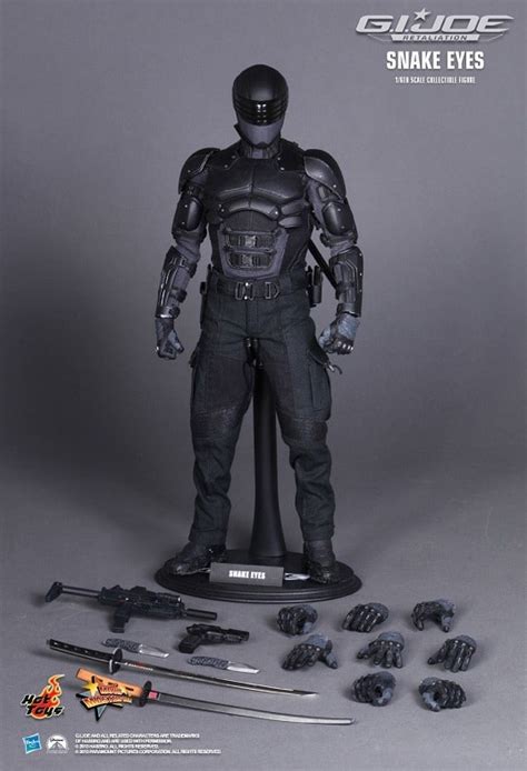 SNAKE EYES TH Scale Figure MMS G I JOE RETALIATION HOT TOYS Cawette Jones