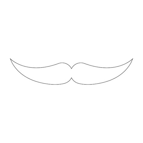 Icono De Bigote Vector Premium