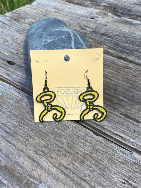 King In Yellowthe Yellow Sign 3d Printed Statement Earrings Etsy
