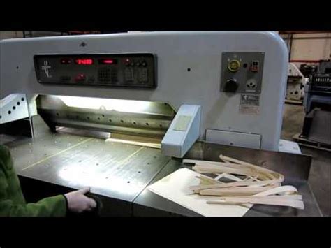 Polar Emc Paper Cutter Youtube