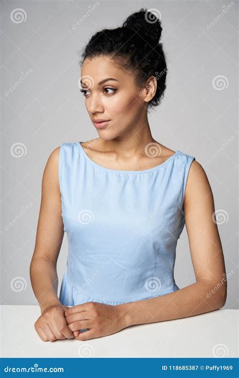 Closeup Portrait Of Beautiful Mixed Race Woman Stock Image Image Of