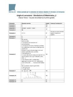 Griglia Di Correzione Simulazione Di Matematica Classe