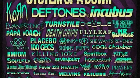 Sick New World Announces 2024 Lineup Featuring System Of A 51 OFF