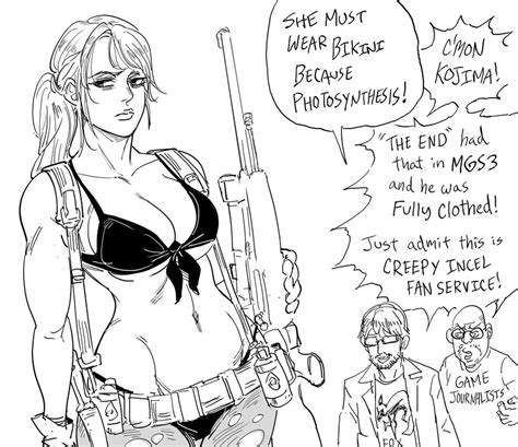 Quiet And Kojima Hideo Metal Gear And 1 More Drawn By Bbbaalbuddy