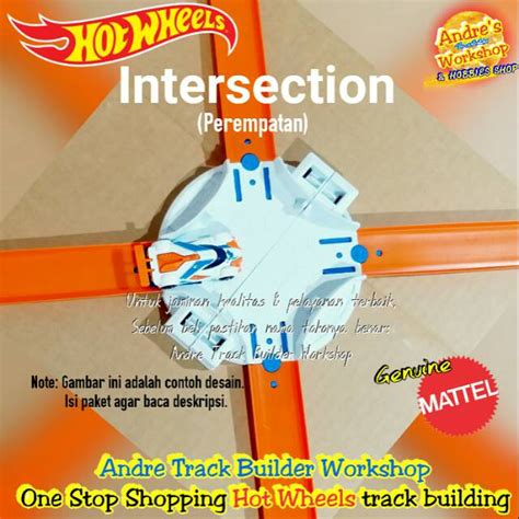 Jual Hotwheels Track Builder Intersection Ori Mattel Perempatan Persimpangan Tikungan Hot Wheels