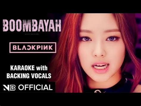 BLACKPINK BOOMBAYAH 붐바야 KARAOKE Official Instrumental WITH