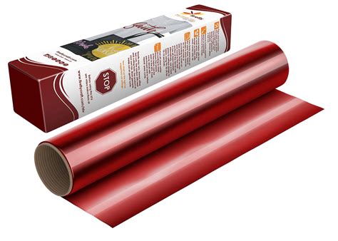 Buy Firefly Craft Elastic Foil Red Heat Transfer Vinyl Sheet Metallic