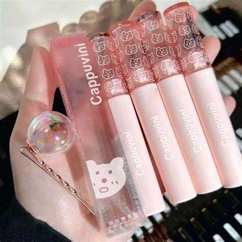 Flytonn Cherry Pink Lip Plumper Gloss Crystal Jelly Oil Lip Tint Korean