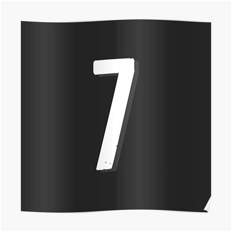 Number Seven Poster For Sale By Rayner Redbubble