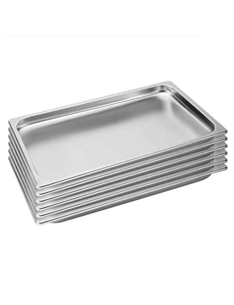 SOGA 6X Gastronorm GN Pan Full Size 1 1 GN Pan 2cm Deep Stainless Steel