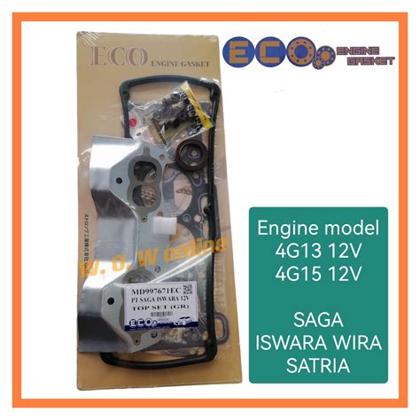 Engine Top Or Full Gasket Set Proton Saga Iswara Wira Satria