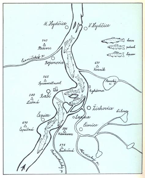 Map of the Otava | Global FlyFisher