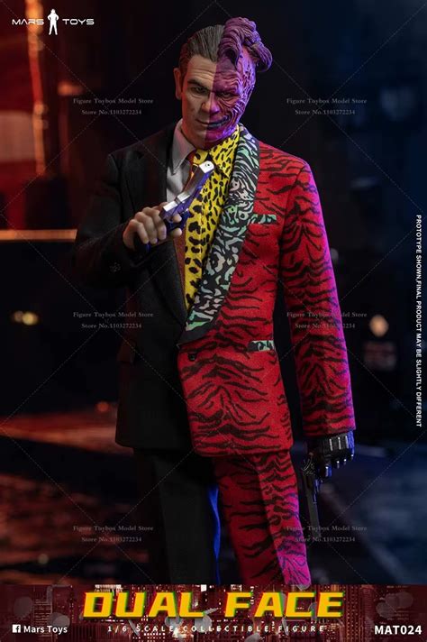 Action Figure Duas Caras Dual Face Batman Eternamente Escala MAT024 1 6 Estilo Hot Toys MKP