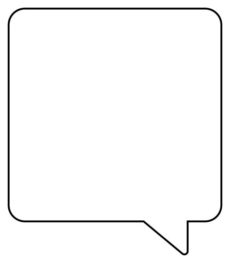 Blank Speech Bubble Flat Design Illustration 36100749 Png