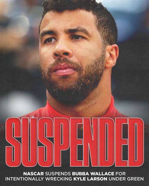 Nascar On Nbc On Twitter Bubba Wallace Has Been Suspended One Race