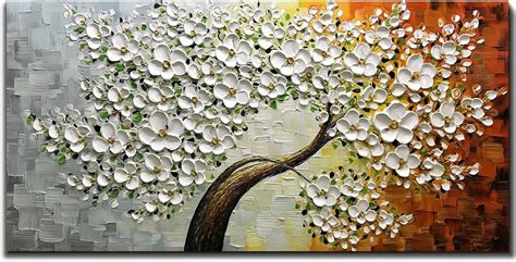 Yori Paintings X Inch D Abstract Paintings White Maple Tree Oil