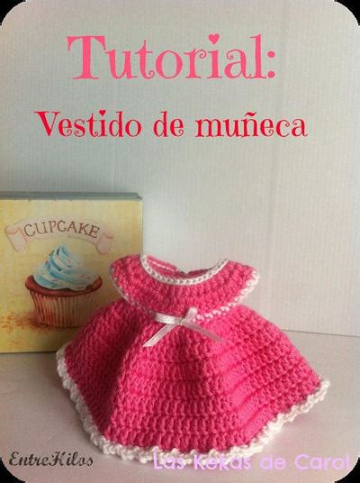 Tutorial patron para hacer vestido de muñeca de crochet