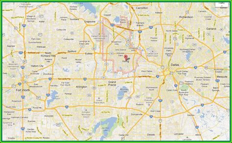 DFW Metroplex Map Of Cities