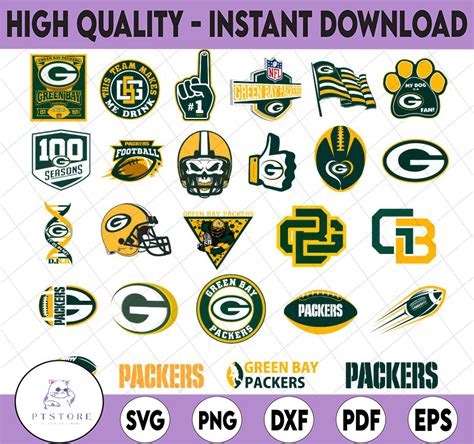 26 Files Green Bay Packers Svg Bundle Green Bay Svg Packer Inspire Uplift