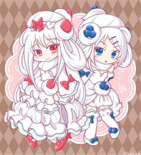 Safebooru 2girls Alcremie Alcremie Berry Sweet Alcremie Salted