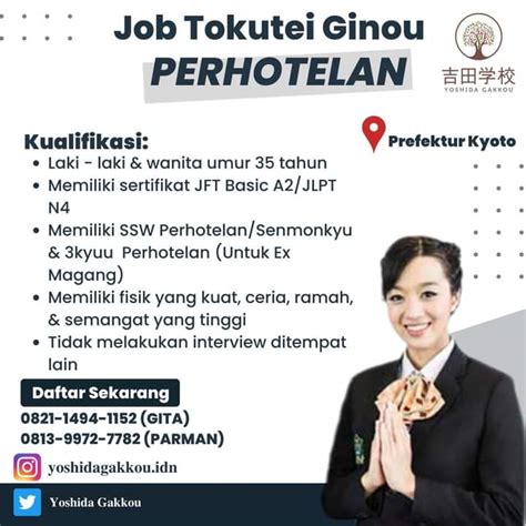 Bisnis Akomodasi Website Portal Untuk Informasi Job Order Tokutei Ginou