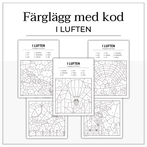 Färglägg med kod i luften Teach Academy