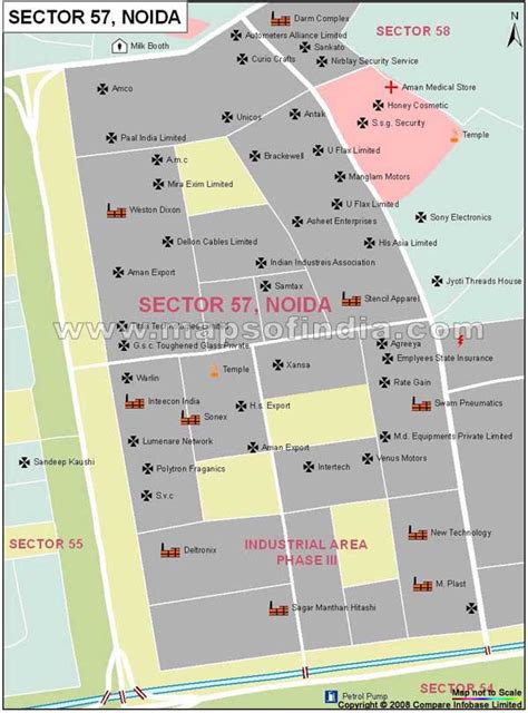 Sector 57 Noida Map