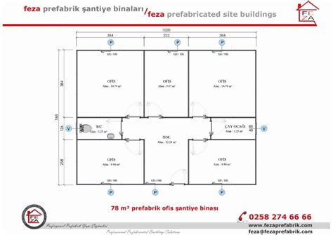 78 m² Tek Katlı Prefabrik Ofis