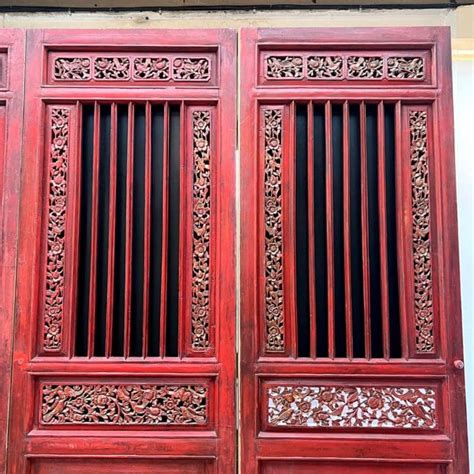 Set of 11 Chinese doors Matériaux Authentiques