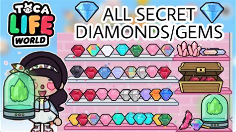 All Secrets Diamonds Gems In Toca Life Wolrdtoca Boca Secrets