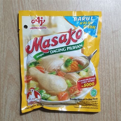 Masako Penyedap Rasa Ayam Chicken Flavoring 130 Gram Javanese Taste