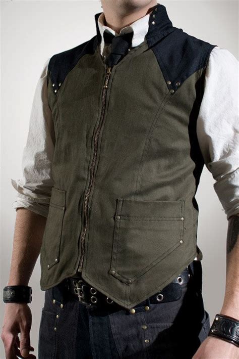 Ooak Vigilante Vest Etsy Revival Clothing Mens Outfits Futuristic