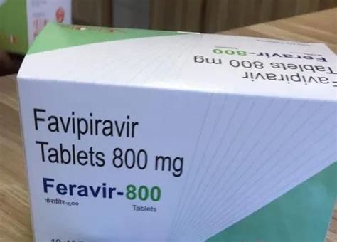 Feravir Favipiravir 800 Mg Tablets Treatment Covid 19 Rs 1500 Strip