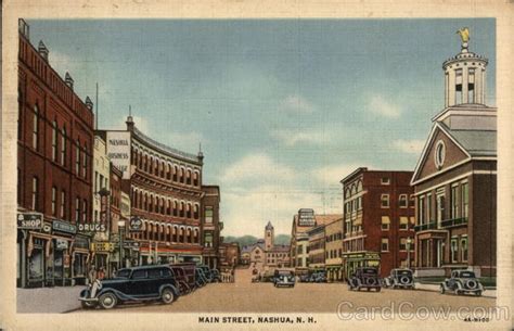 Main Street Nashua Nh Postcard