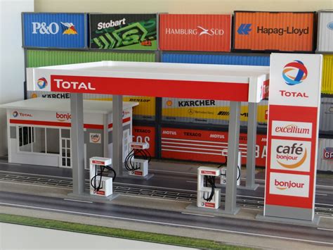 Diorama Petrol Station Model Kit Scale 1 43 Display Dioramas Etsy