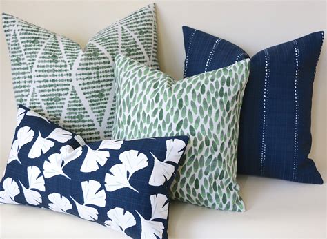 Santa Cruz Collection: Green Outdoor Pillow Covers / Outdoor Pillow ...