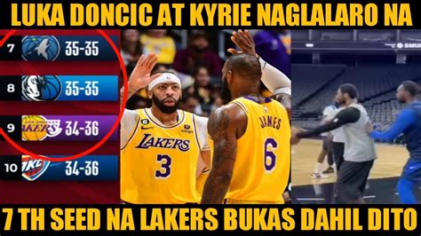 DALLAS PALIHIM LANG PERO PAGLALARUIN SILA KYRIE AT LUCA LAKERS BINIGYAN