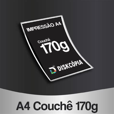 Impressão Couchê 170g Comprar em diskcopia br