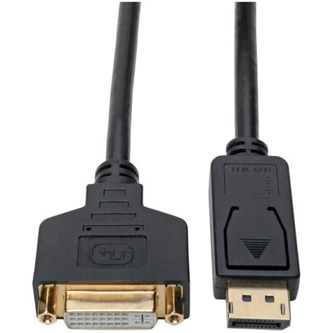 Tripp Lite P Gc Displayport To Dvi Cable Adapter M F Black