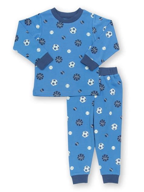 Pyjama coton bio enfant imprimé ballons de foot