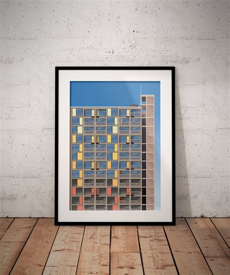 Sheffield Park Hill Flats Wall Art Etsy