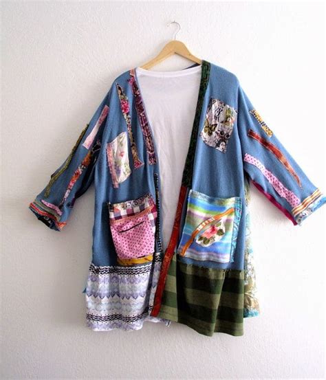 Boho Duster Art To Wear Ethical Fashion Long Jacket Etsy Fashion