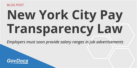 New York City Pay Transparency Law Govdocs