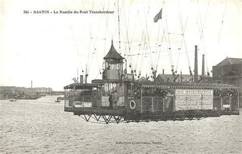 Nantes La Nacelle Du Pont Transbordeur Carte Postale Ancienne Et