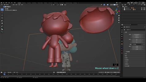 Blender 人物角色制作 Q版ip形象建模教程05图文教程 虎课网