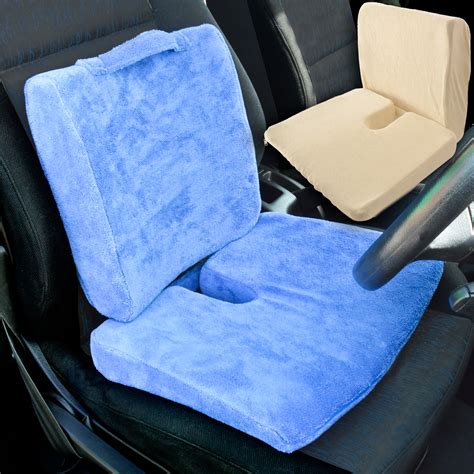 Memory Foam Travel Car Seat And Back Cushion Orthopaedic Back Pain Comfort | eBay