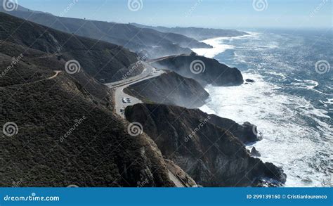 Coastal Road at Highway 1 in California United States. Stock Photo ...